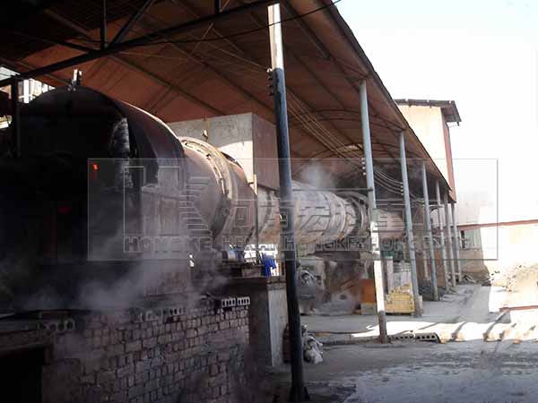 澠池頁巖陶粒砂回轉(zhuǎn)窯生產(chǎn)線生產(chǎn)現(xiàn)場